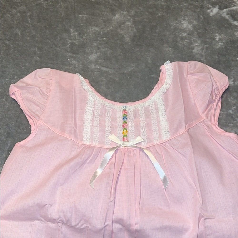 Vintage Gaymode JC Penny Pink Lace Trim Pajama Gown